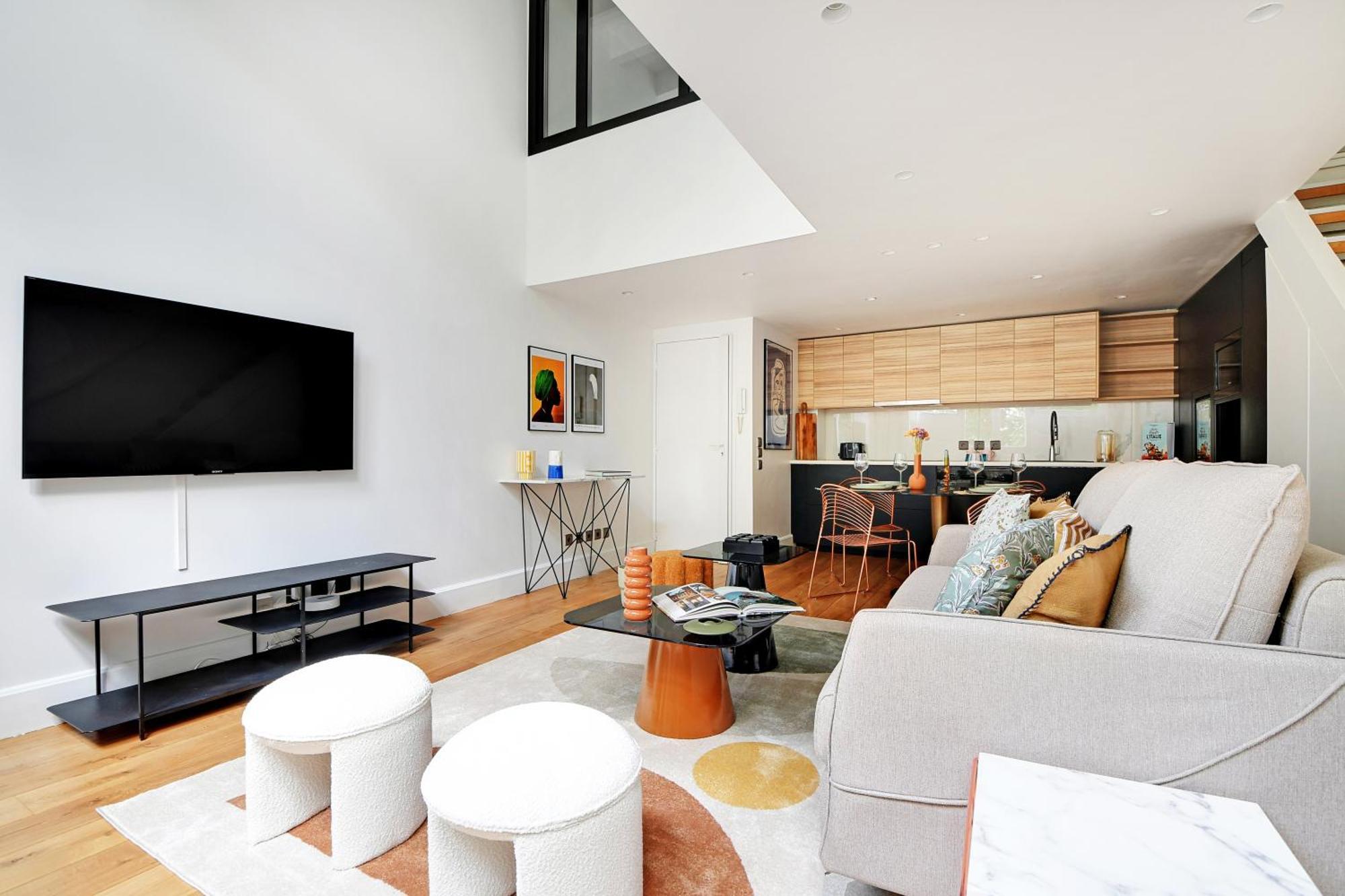 Amazing Loft 2Br - Eiffel Tower Apartment Париж Екстериор снимка